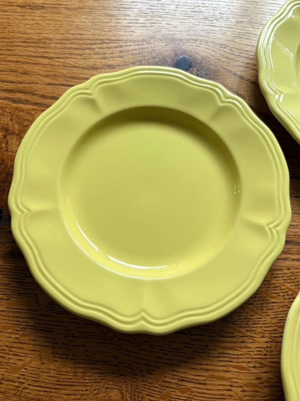 Vintage Buttercup Federalist Ironstone- made in Japan- Set of 3 salad plates